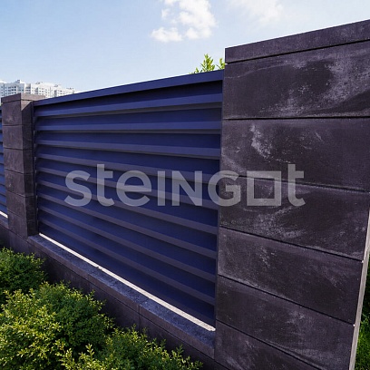Архитектурный блок 500*200*200 Бурый камень (Stein Brown) в москве