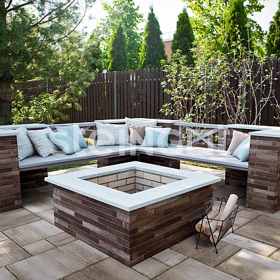 Ригельный кирпич Бурый камень (Stein Brown) (полный прокрас) 70 мм цена