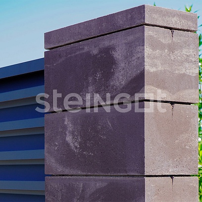 Архитектурный блок 500*200*200 Бурый камень (Stein Brown) стоимость