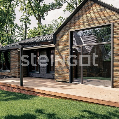 Ригельный кирпич Бронзовый камень (Stein Bronze) (частичный прокрас) 70 мм москва