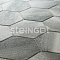 Тротуарная плитка Гексагон Серебристый камень (Stein Silver) 60 мм