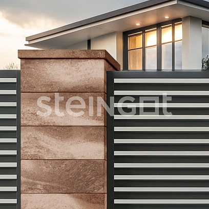 Крышка для блока заборного 500*200*50 Травертин (Travertin) цена