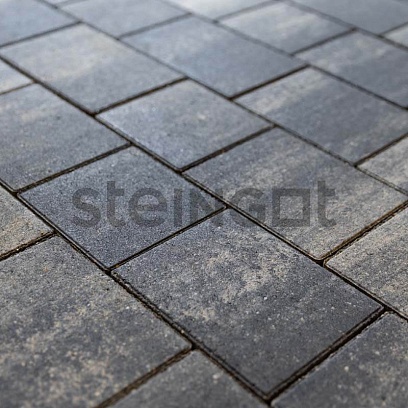 Тротуарная плитка Новый город Графитовый камень (Stein Black) 40 мм цена
