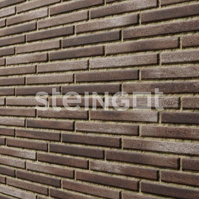 Ригельный кирпич Бурый камень (Stein Brown) (полный прокрас) 70 мм купить