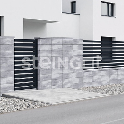 Блок заборный 500*200*200 Серебристый камень (Stein Silver) цена