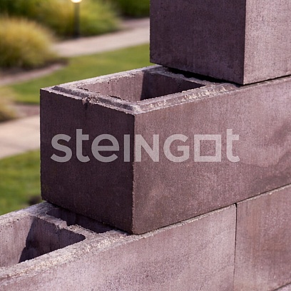 Архитектурный блок 500*200*200 Бурый камень (Stein Brown) купить
