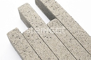 Ригельный кирпич "Bianco Nero" (частичный прокрас) 70 мм